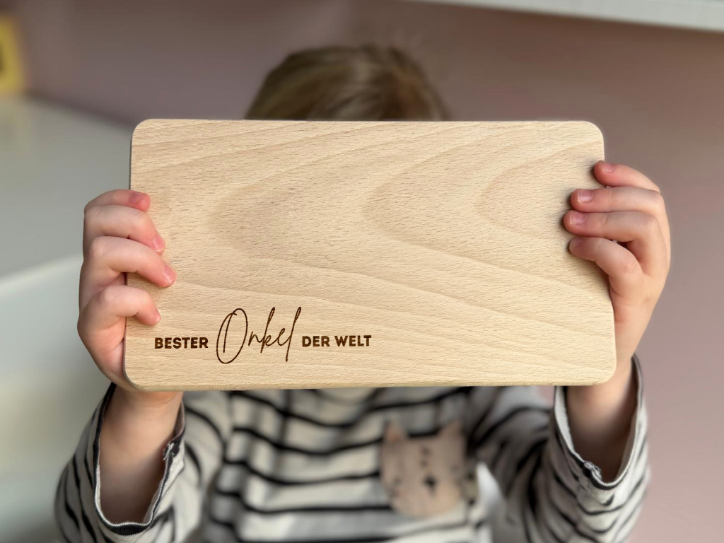 Frühstücksbrettchen "Bester Onkel der Welt"