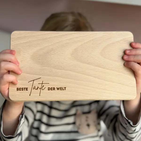 Frühstücksbrettchen "Beste Tante der Welt"