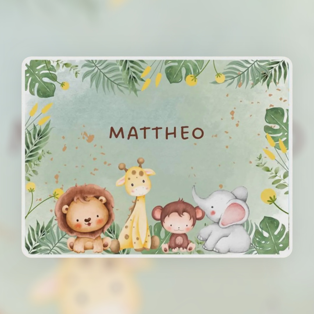 Tischset Kinder - Zootiere – Bild 3