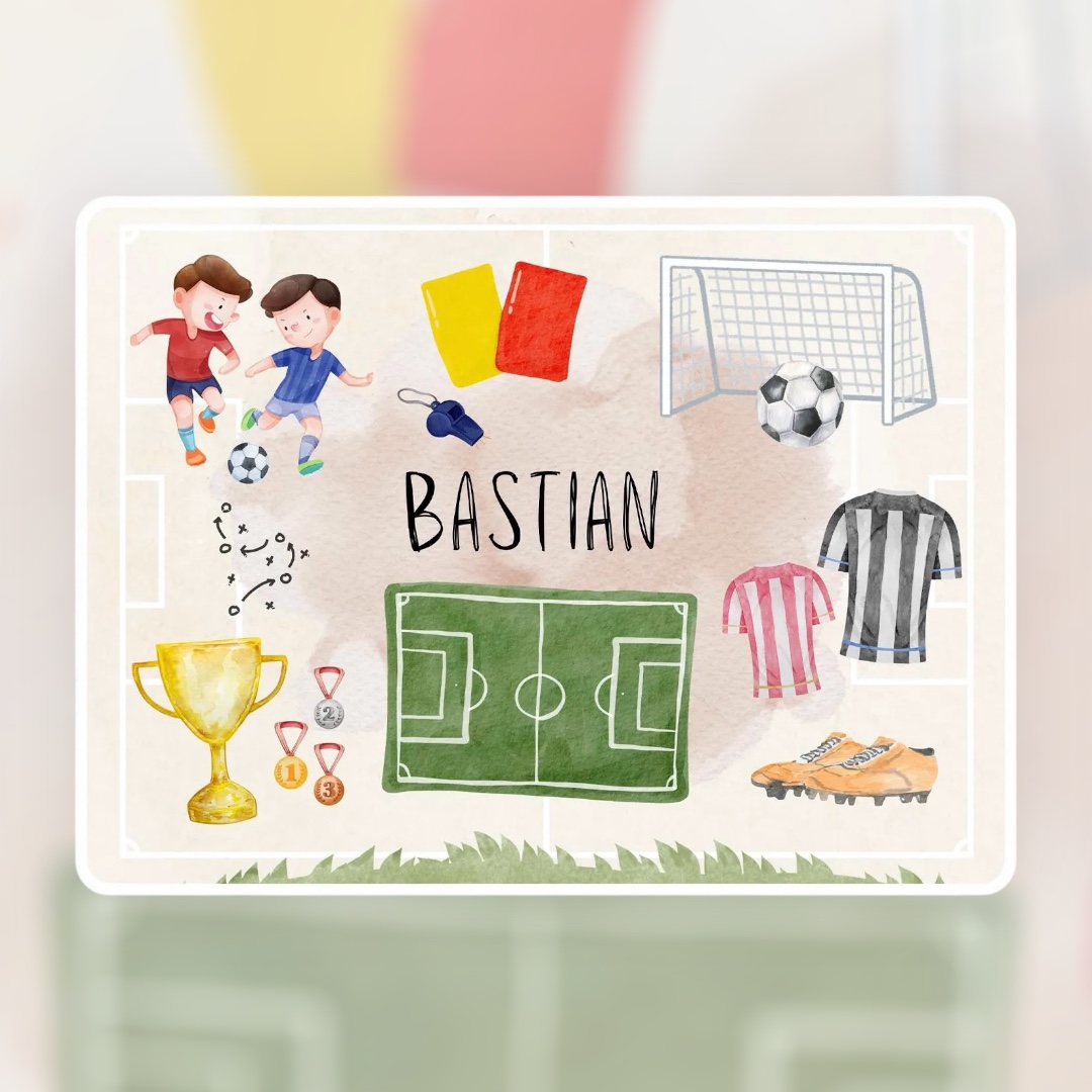 Tischset Kinder - Fußball – Bild 2