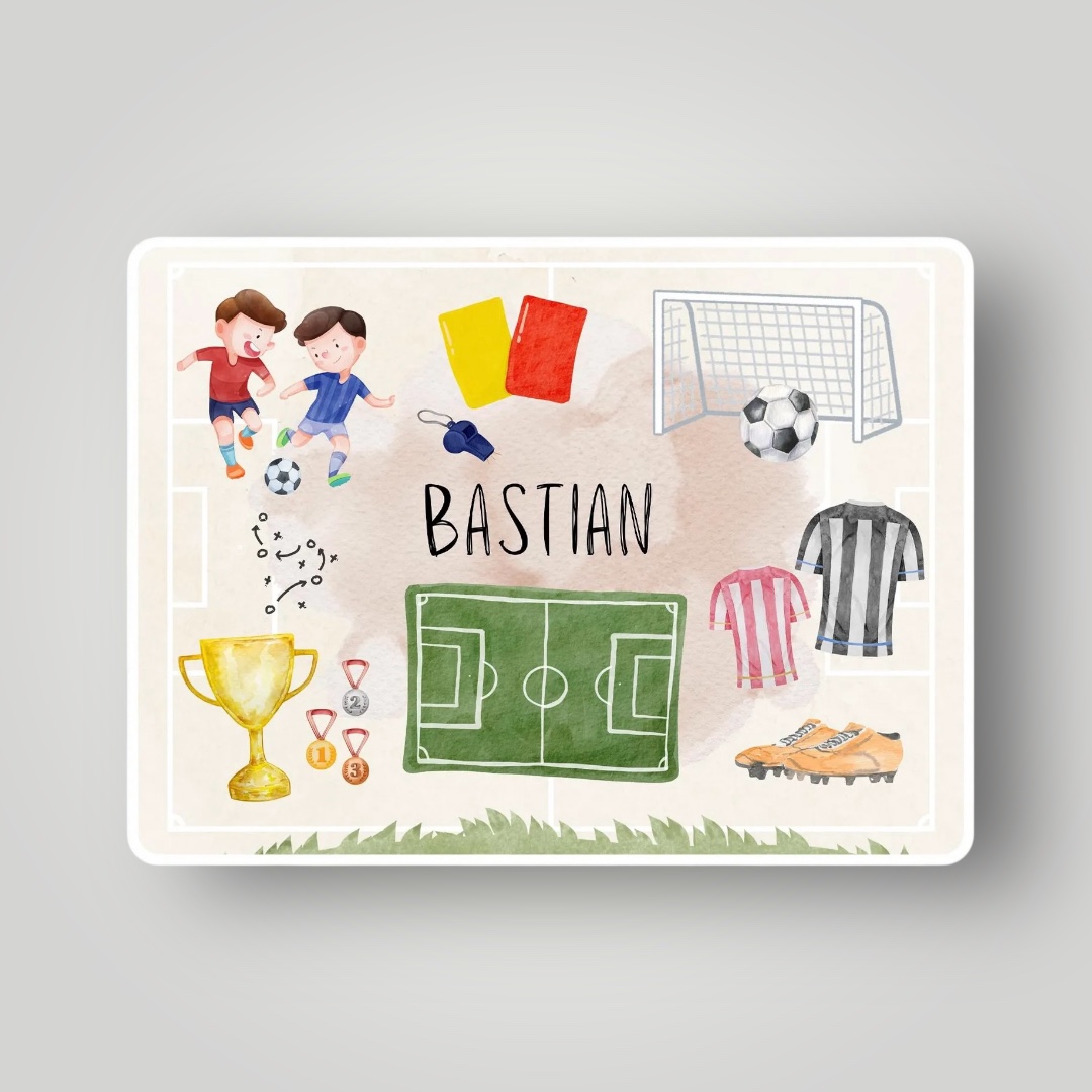 Tischset Kinder - Fußball – Bild 3