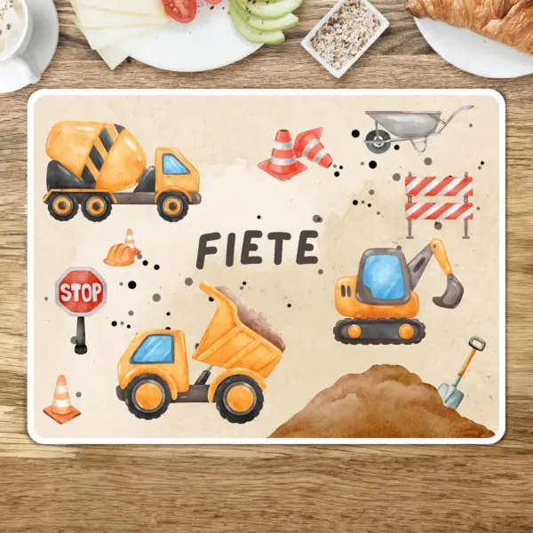 Tischset Kinder - Bagger