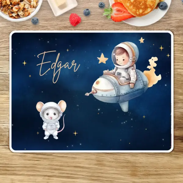 Tischset Kinder - Weltall-Maus
