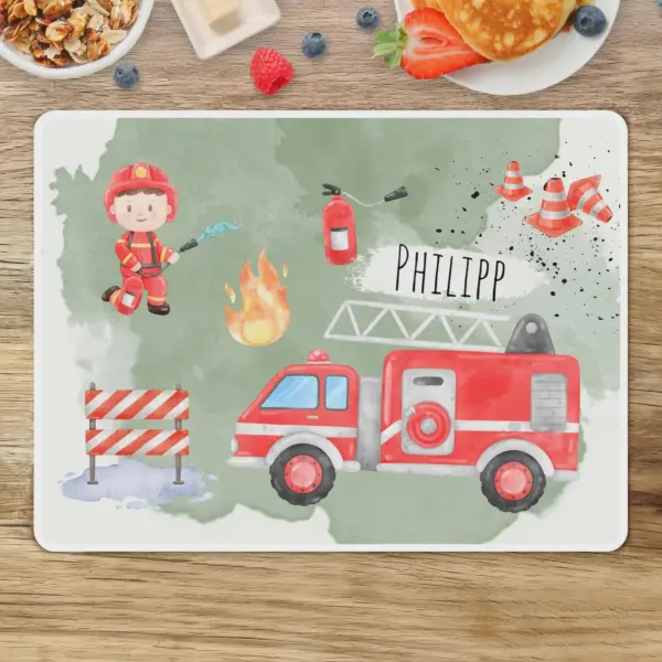 Tischset Kinder - Feuerwehr