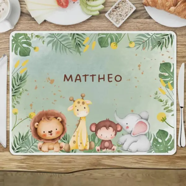 Tischset Kinder - Zootiere
