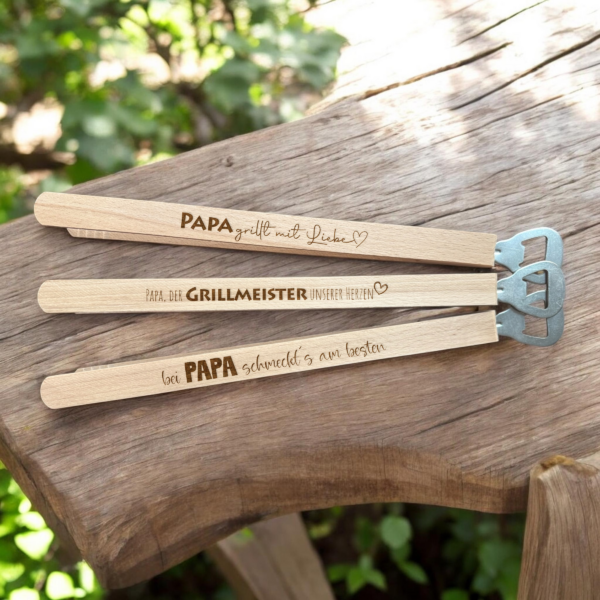 Grillzange mit Flaschenöffner